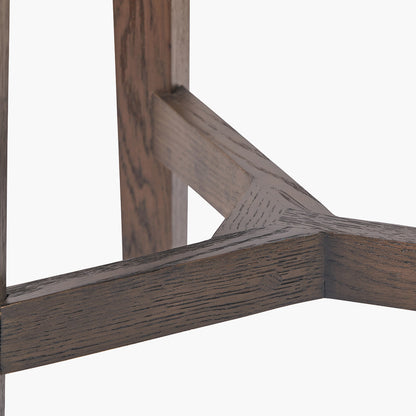 Raie Dark Brown Ribbed Wood 1 Drawer Unit | Modern Oak & Pine Bedside Table