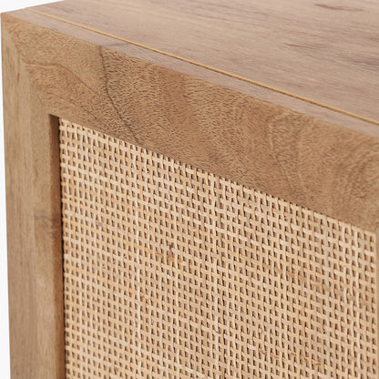 Henrik Natural Rattan 1 Door Cupboard Unit