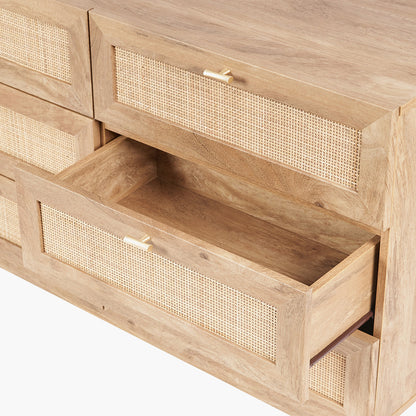 Henrik Natural Rattan 6 Drawer Unit | Rattan Storage Furniture