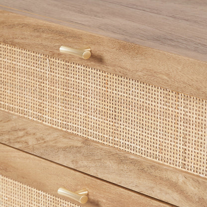 Henrik Natural Rattan 6 Drawer Unit | Rattan Storage Furniture