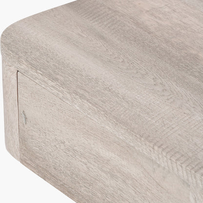 Ukiah Grey Oak Veneer and Black Metal 1 Drawer Unit