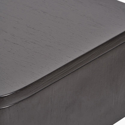 Ukiah Black Ash Veneer and Black Metal 1 Drawer Unit