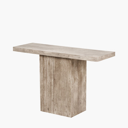 Shop the Elkton Concrete Effect Console Table. Perfect for hallways, living rooms, or even behind a sofa. No Assembly Required. Dimensions W120xD40xH76cm. Shop online today at www.nobleandnook.co.uk