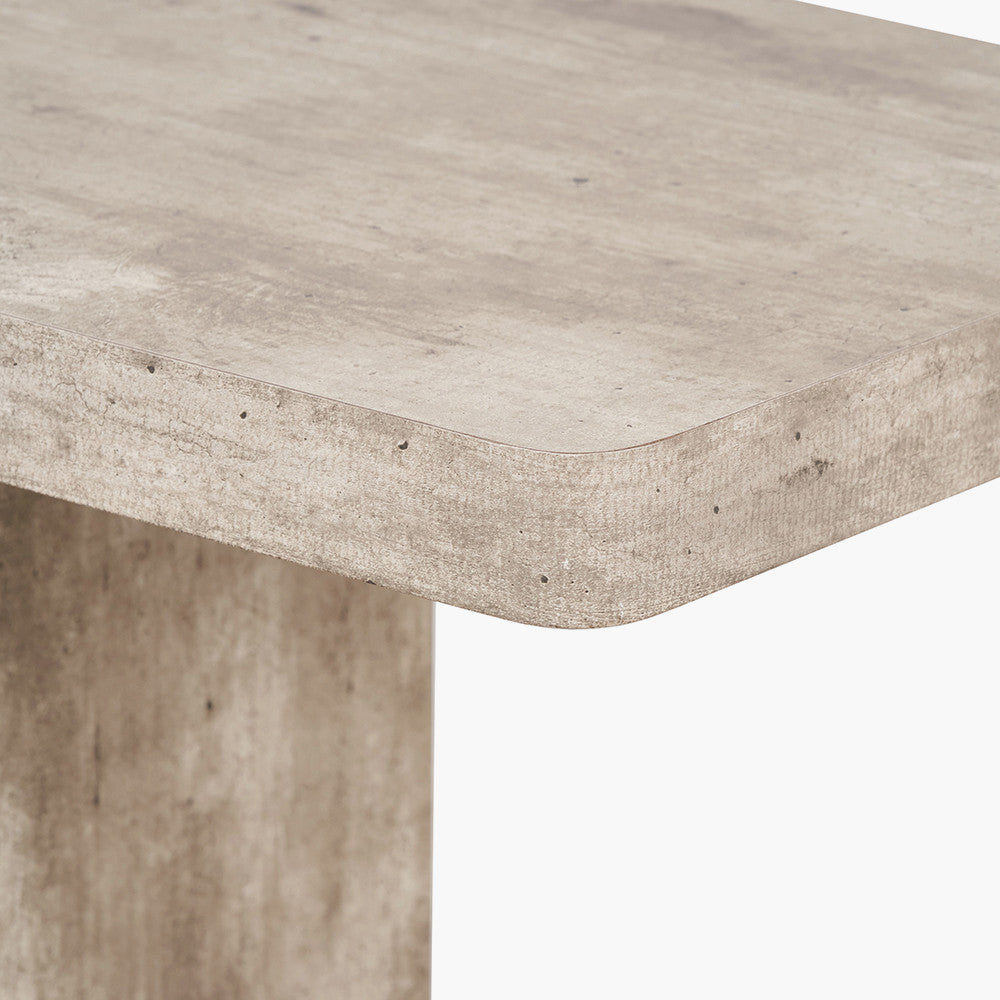 Shop the Elkton Concrete Effect Console Table. Perfect for hallways, living rooms, or even behind a sofa. No Assembly Required. Dimensions W120xD40xH76cm. Shop online today at www.nobleandnook.co.uk