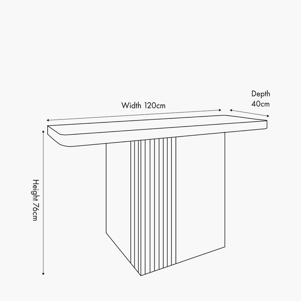 Shop the Elkton Concrete Effect Console Table. Perfect for hallways, living rooms, or even behind a sofa. No Assembly Required. Dimensions W120xD40xH76cm. Shop online today at www.nobleandnook.co.uk