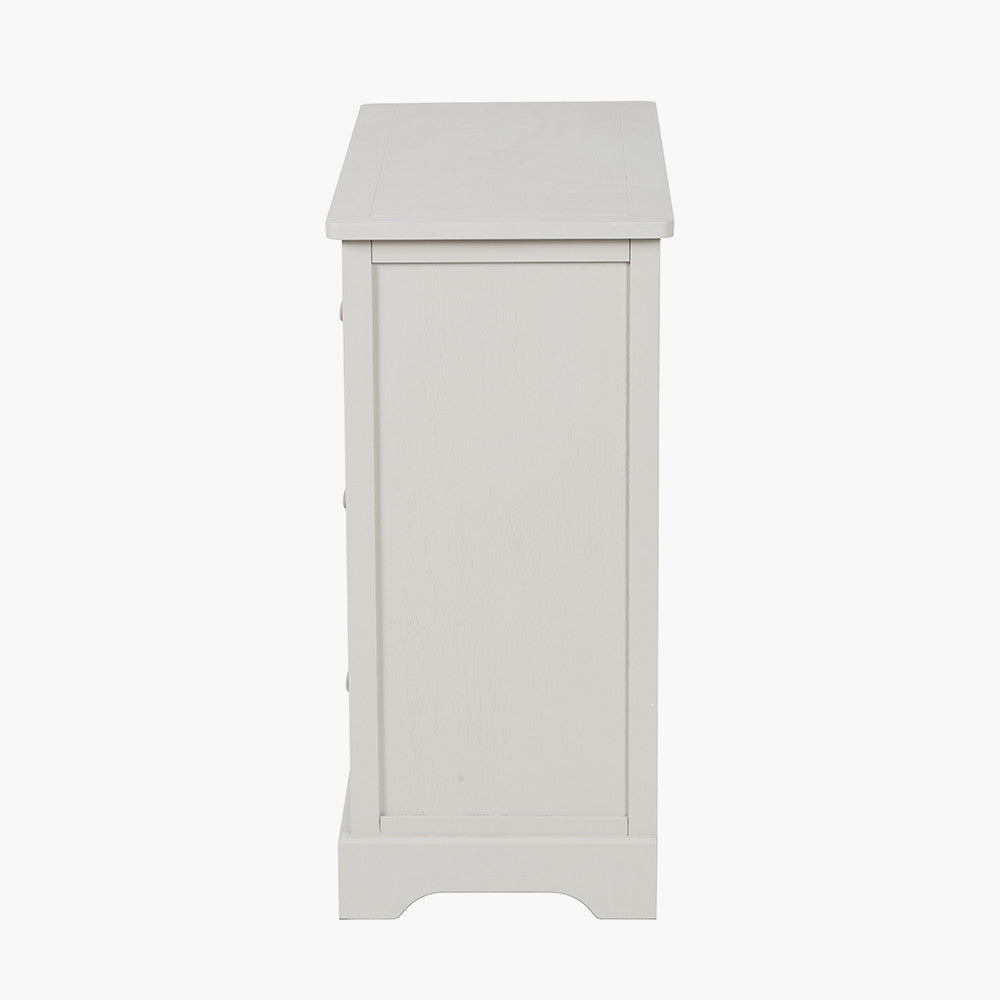 Croft Linen Pine Wood 6 Drawer Unit