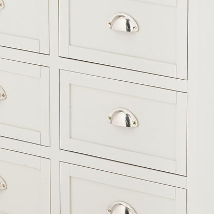 Croft Linen Pine Wood 6 Drawer Unit