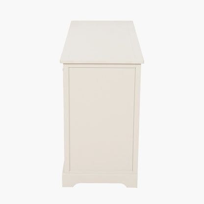 Croft Linen Pine Wood 3 Door 3 Drawer Unit – Classic Sideboard Storage for Elegant Homes