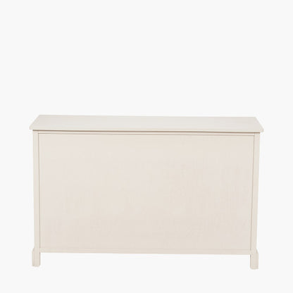 Croft Linen Pine Wood 3 Door 3 Drawer Unit – Classic Sideboard Storage for Elegant Homes