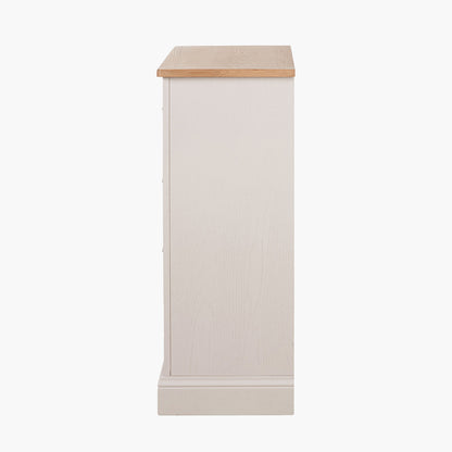 Fairford White Pine & Oak 5 Drawer Unit | Country Storage Furniture
