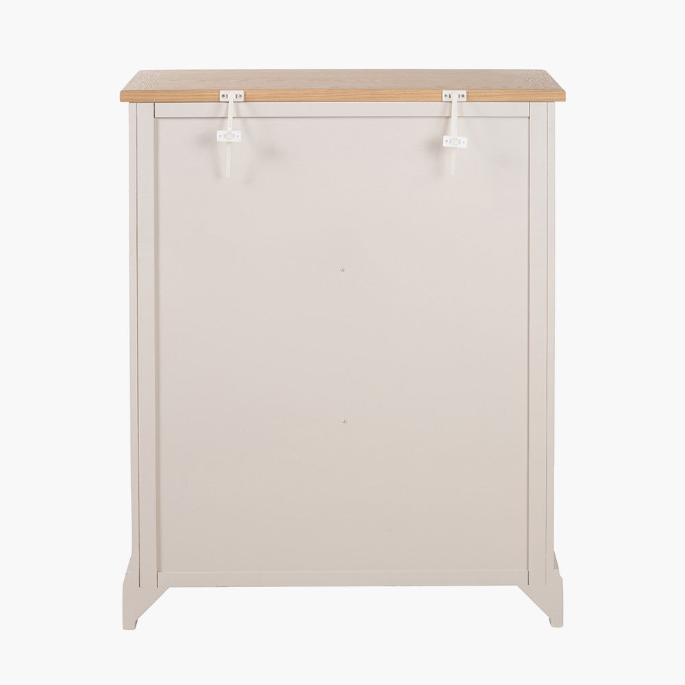 Fairford White Pine & Oak 5 Drawer Unit | Country Storage Furniture