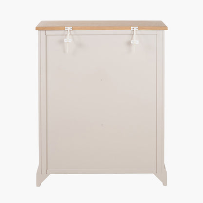 Fairford White Pine & Oak 5 Drawer Unit | Country Storage Furniture