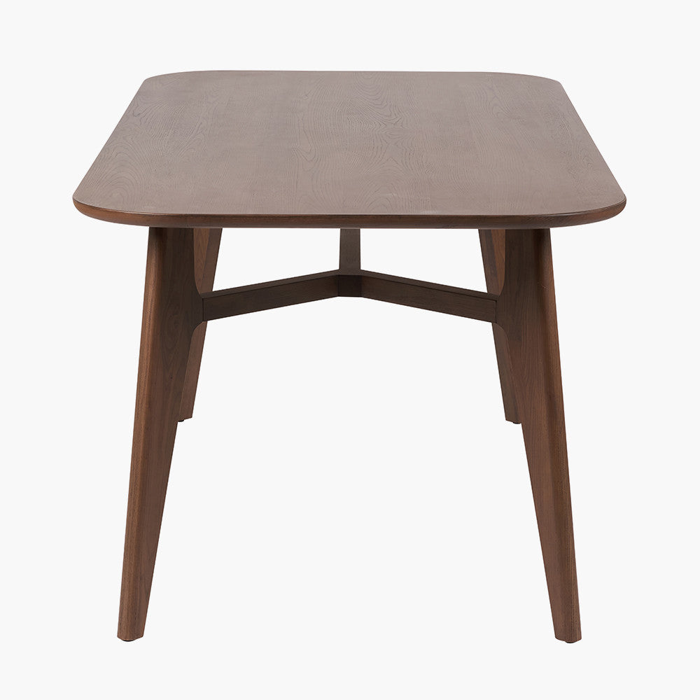 Shop the Elias Dining Table and 6 matching Chairs, blending minimalist elegance with Scandinavian-inspired design. Expertly crafted from solid ash wood with a stylish on-trend dark finish. Shop online today at www.nobleandnook.co.uk