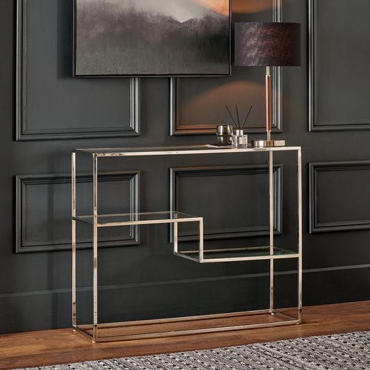 Shop the Aleandra Console Table. A beautifully hand-crafted piece, perfect for contemporary interiors. Free UK Mainland Delivery. Shop online today at www.nobleandnook.co.uk