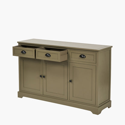 Croft Olive Pine Wood 3 Door 3 Drawer Unit