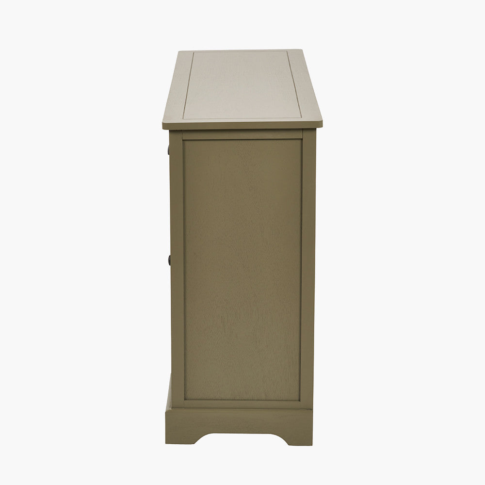 Croft Olive Pine Wood 3 Door 3 Drawer Unit