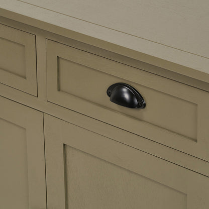 Croft Olive Pine Wood 3 Door 3 Drawer Unit