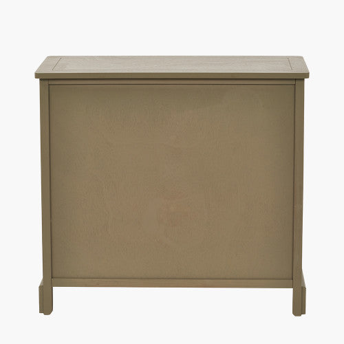 Croft Olive Pine Wood 6 Drawer Unit