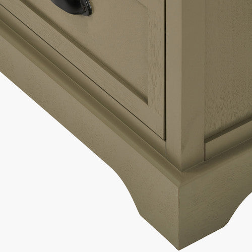 Croft Olive Pine Wood 6 Drawer Unit