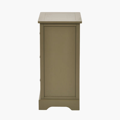 Croft Olive Pine Wood 3 Drawer Unit