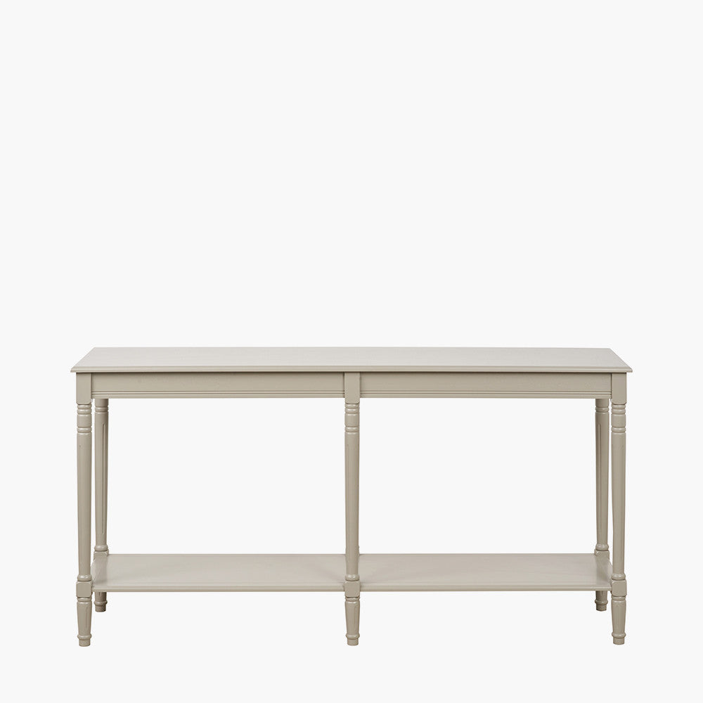 Heritage Putty Pine Wood Large Console Table