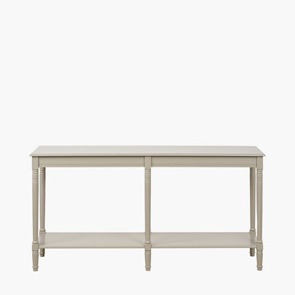 Heritage Putty Pine Wood Large Console Table