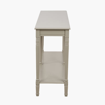 Heritage Putty Pine Wood Large Console Table
