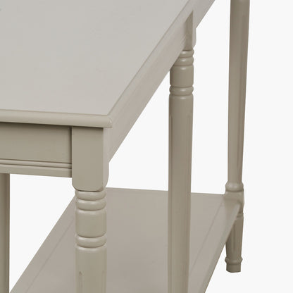 Heritage Putty Pine Wood Large Console Table