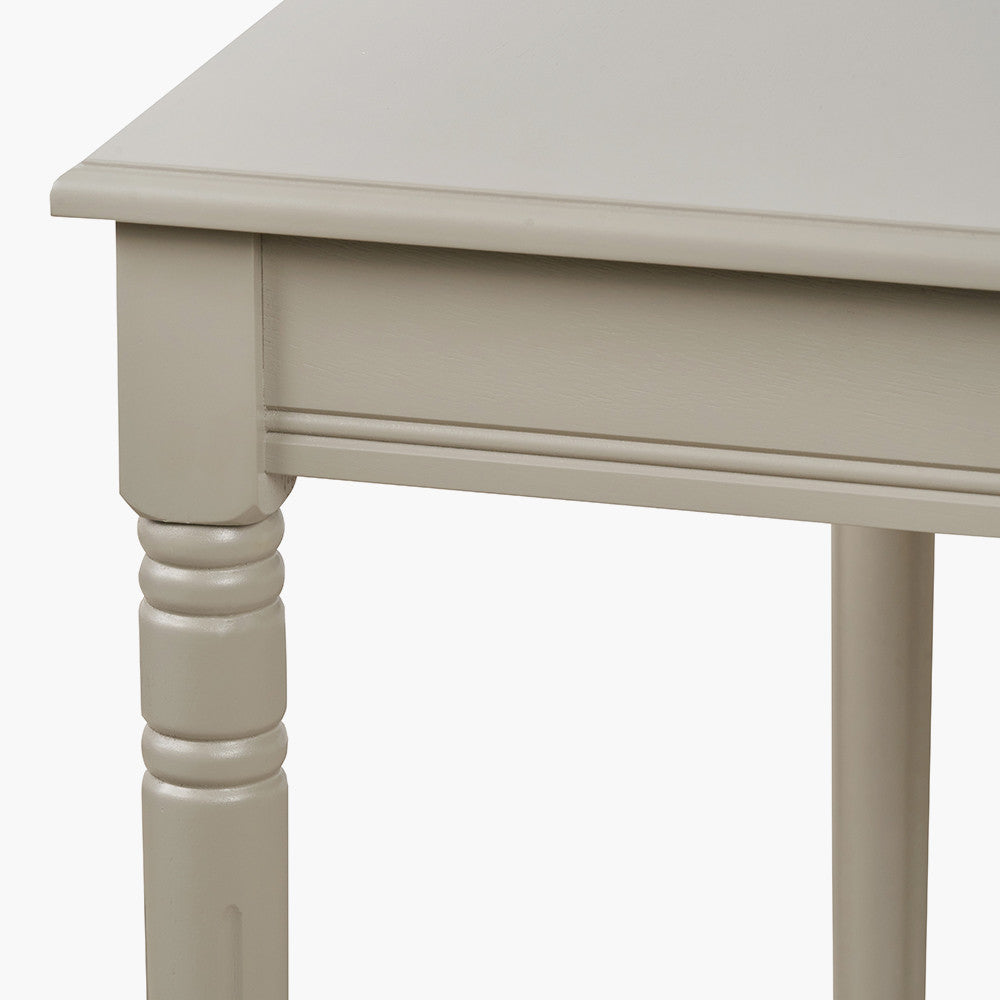 Heritage Putty Pine Wood Large Console Table