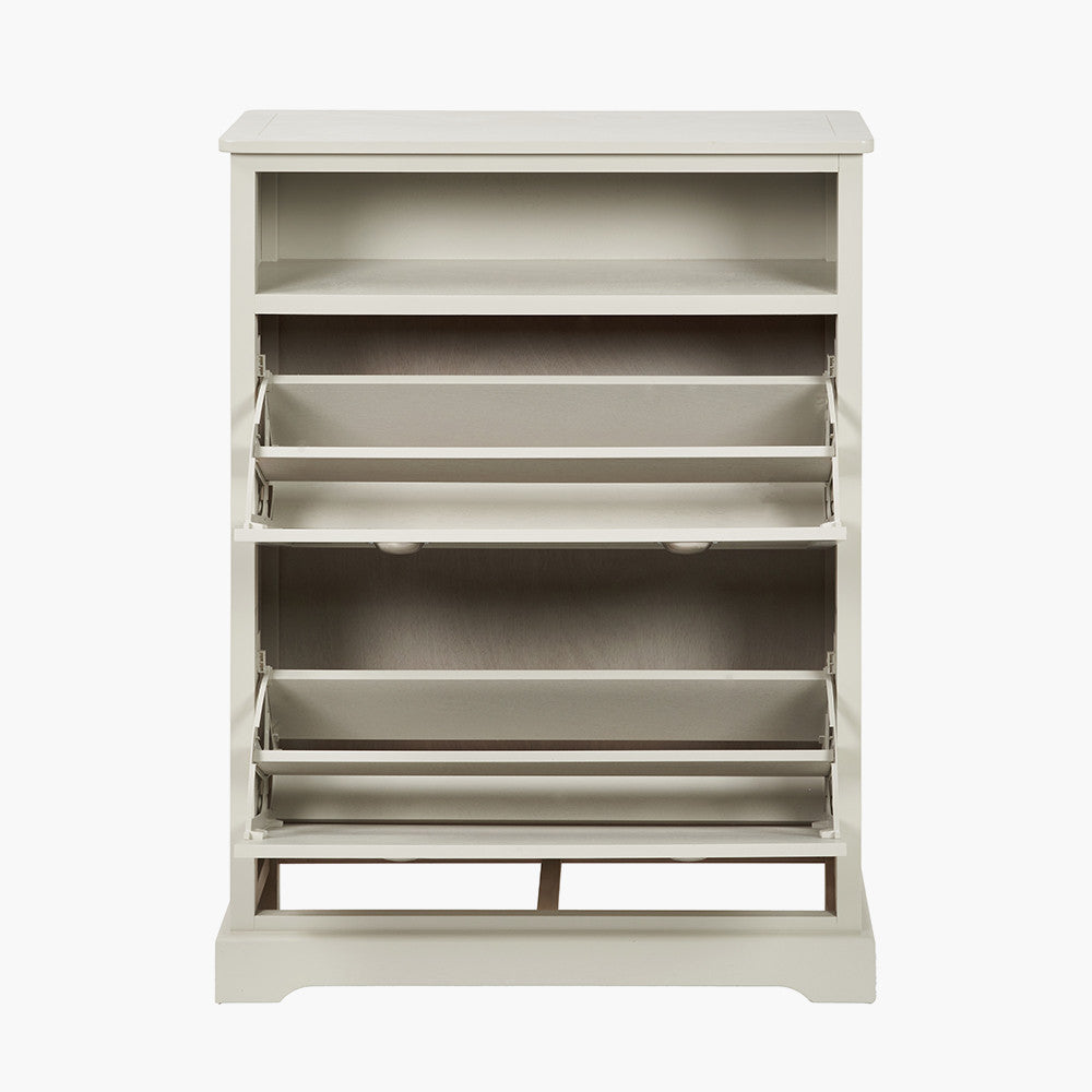 Croft Linen Pine Wood Shoe Storage Unit