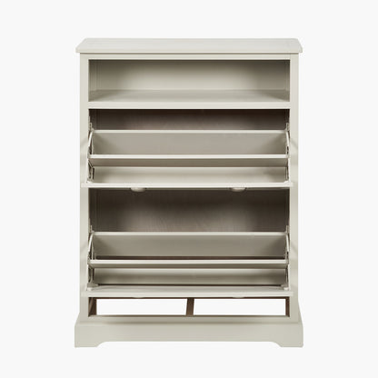 Croft Linen Pine Wood Shoe Storage Unit