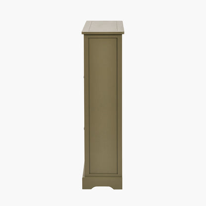 Croft Olive Pine Wood Shoe Storage Unit