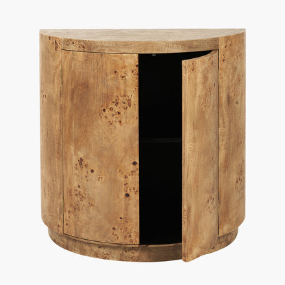 Newborough Burr Wood Effect 2 Door Cabinet