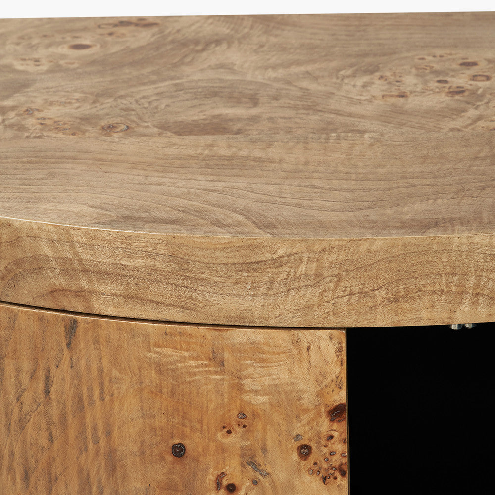 Newborough Burr Wood Effect 2 Door Cabinet