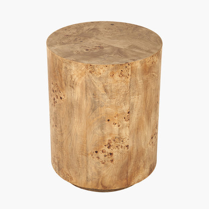 Newborough Burr Wood Effect Side Table