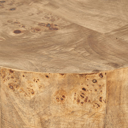 Newborough Burr Wood Effect Side Table