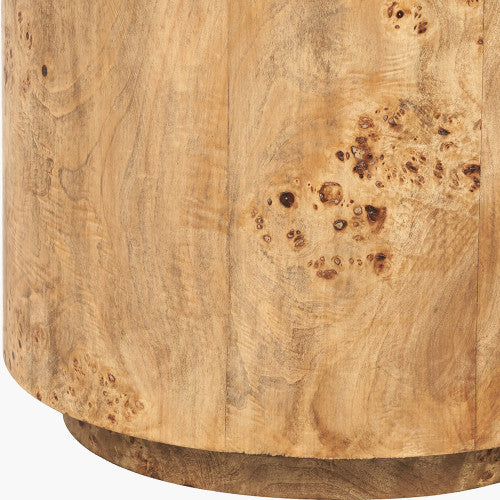 Newborough Burr Wood Effect Side Table