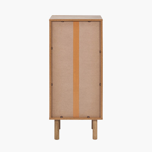 Henrik Natural Rattan 3 Drawer Tall Unit