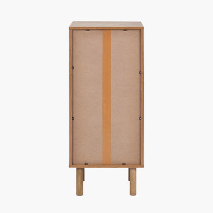 Henrik Natural Rattan 3 Drawer Tall Unit