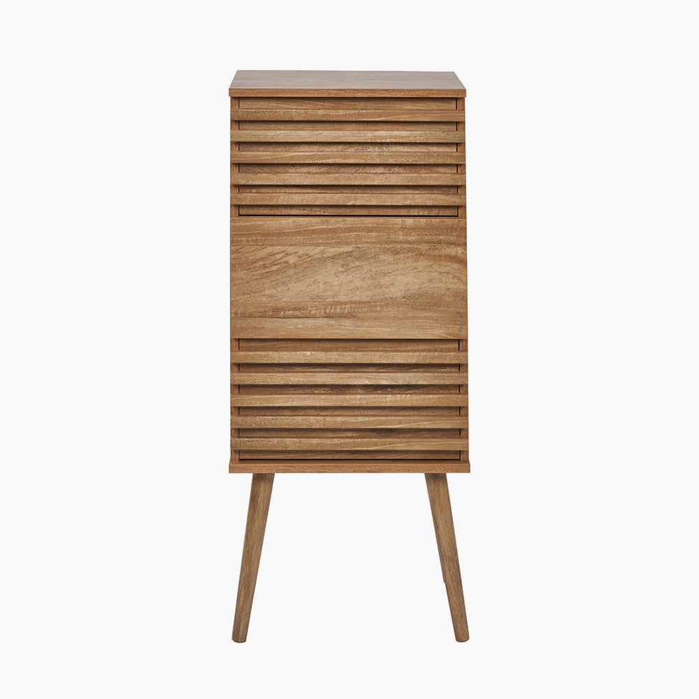 Larvik Natural Eucalyptus Wood 3 Drawer Tall Unit