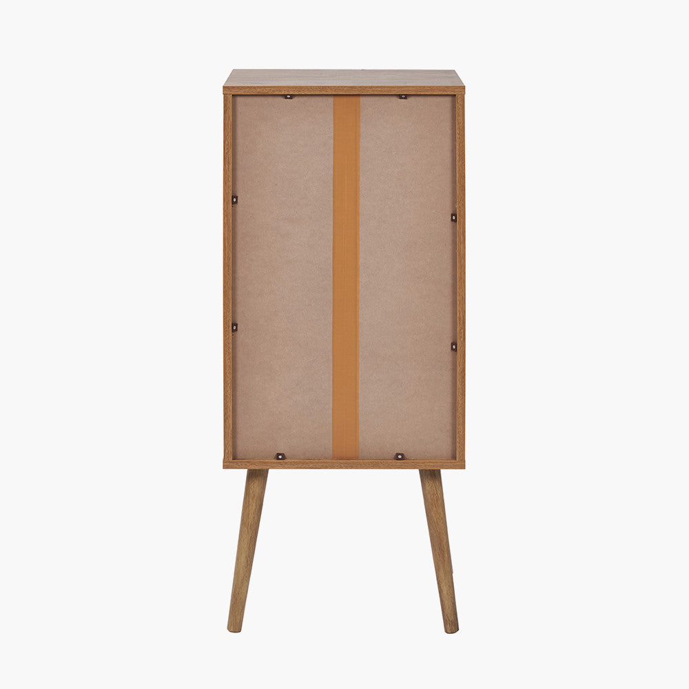 Larvik Natural Eucalyptus Wood 3 Drawer Tall Unit