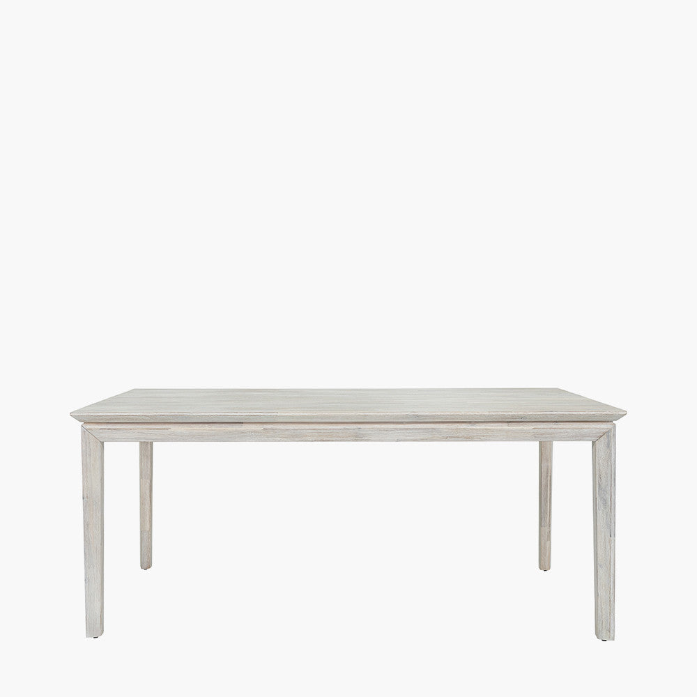 Gio 6 Seater Dining Table | White Sand Acacia Wood