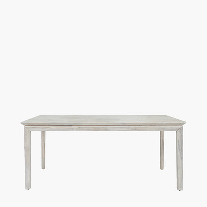 Gio 6 Seater Dining Table | White Sand Acacia Wood