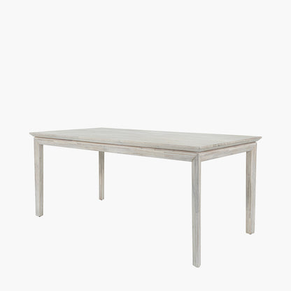 Gio 6 Seater Dining Table | White Sand Acacia Wood
