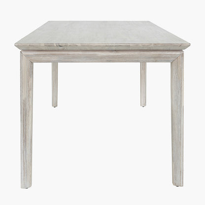 Gio 6 Seater Dining Table | White Sand Acacia Wood
