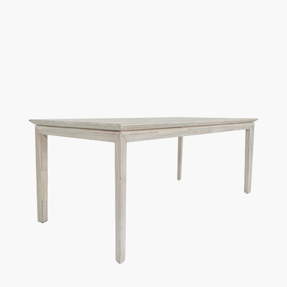 Gio 6 Seater Dining Table | White Sand Acacia Wood