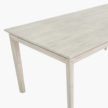 Gio 6 Seater Dining Table | White Sand Acacia Wood