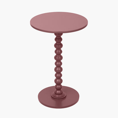 Margot Mulberry Wood Bobble Side Table
