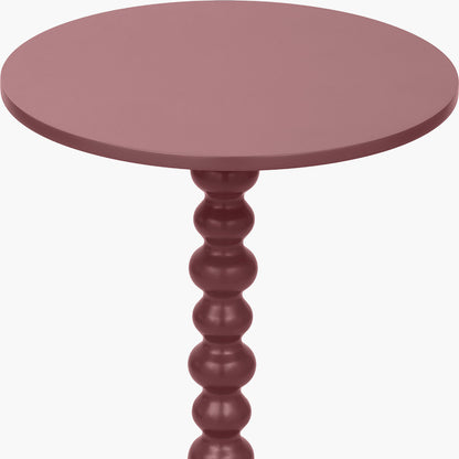 Margot Mulberry Wood Bobble Side Table