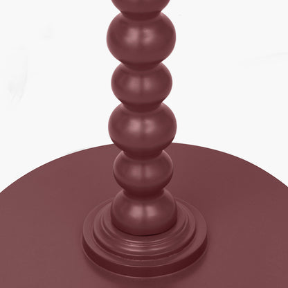 Margot Mulberry Wood Bobble Side Table